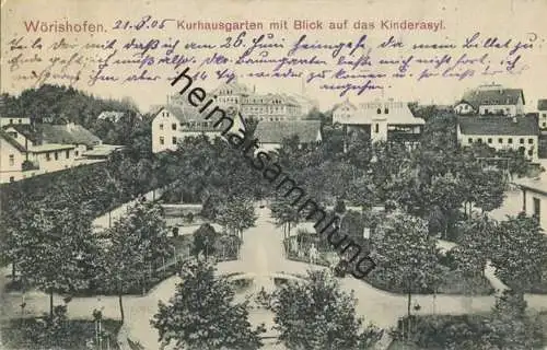 Wörishofen - Kinderasyl - Kurhausgarten - Verlag H. Hartmann Wörishofen gel. 1905