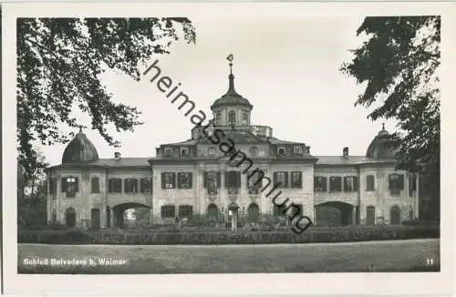 Weimar - Schloss Belvedere Foto-Ansichtskarte 30er Jahre - Verlag A. Spieler Weimar