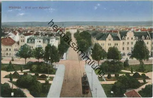 Weimar - Blick vom Bahnhof 20er Jahre - Verlag Ottmar Zieher München