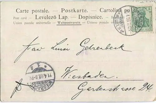 Ostern - signiert Splitgerber. F. 99 (G10251y) gel. 1903