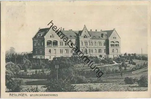 Riedlingen - Bezirkskrankenhaus - Verlag Ulrich Buchhandlung Riedlingen
