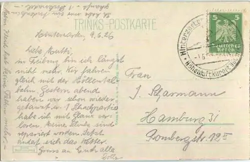 Günterstal bei Freiburg im Breisgau - Foto-Ansichtskarte - Verlag Trinks & Co. Leipzig