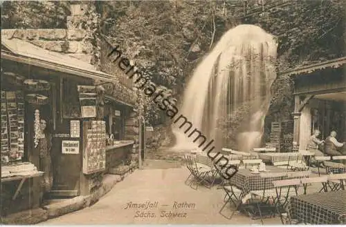 Rathen - Amselfall - Wasserfall - Lokal - Ansichtskartenladen