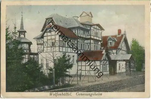 Wolfenbüttel - Genesungsheim - Verlag M. Glückstadt & Münden Hamburg - Feldpost