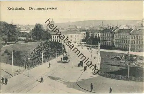 Kristiania - Drammensveien um 1910