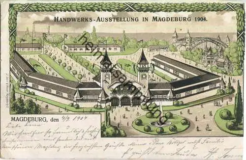Magdeburg - Handwerks-Ausstellung 1904 - Verlag J. John & Moser Magdeburg