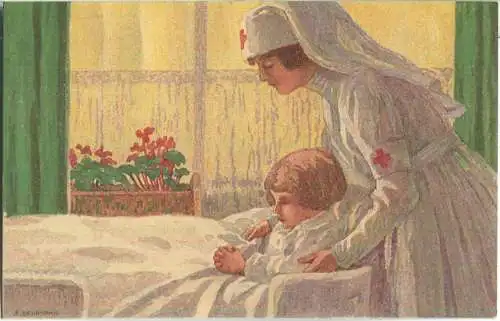 Bundesfeier-Postkarte 1921 - 10 Cts - Beurmann Krankenpflegerin - Zugunsten der Förderung häuslicher Krankenpflege