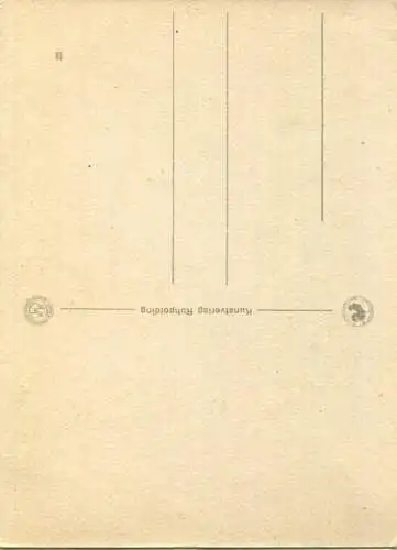 Künstlerkarte signiert HAHN - Kunstverlag Ruhpolding
