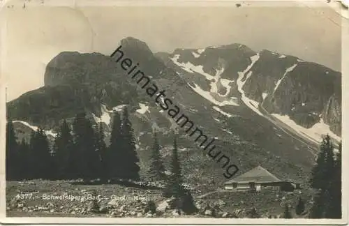 Schwefelberg-Bad - Gantrischseeli - Wahlenhütte - Foto-AK - Edition Societe Graphique Neuchatel gel. 1928