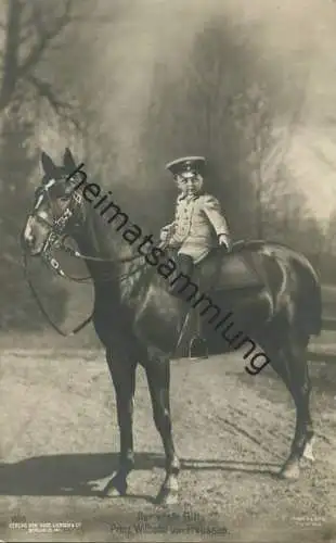 Preussen - Prinz Wilhelm von Preussen - Verlag Gust. Liersch Berlin 1908