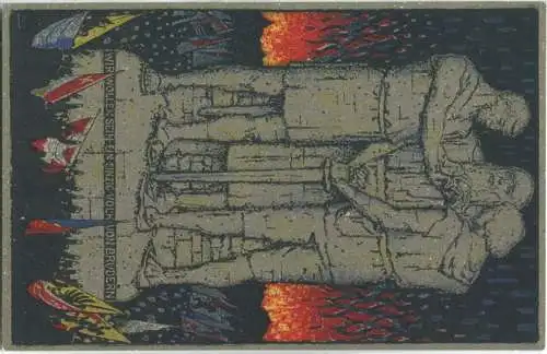 Bundesfeier-Postkarte 1915 - 5 Cts B. Mangold Rütlischwur - Zugunsten für durch den Krieg in Not geratene Miteidgenossen