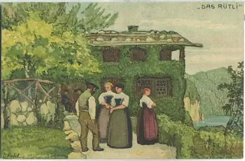 Bundesfeier-Postkarte 1913 - 5 Cts Stiefel Das Rütli - Gegen die Tuberkulose