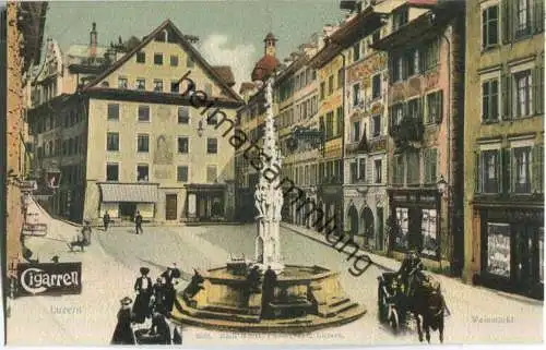 Luzern Weinmarkt - Verlag Emil Goetz Luzern ca. 1900