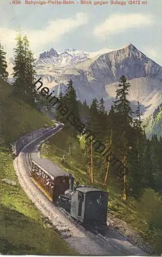 Schynige Platte-Bahn - Blick gegen Sulegg - Edition Photoglob Zürich