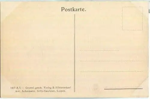 Kruzifix am Chorgitter der Hofkirche Luzern - Verlag & Alleinverkauf Ant. Achermann Stifts-Sacristan Luzern ca. 1905