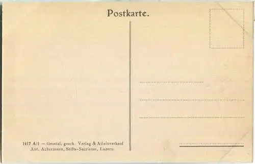 Gesamtinneres der Hofkirche Luzern - Verlag & Alleinverkauf Ant. Achermann Stifts-Sacristan Luzern ca. 1905