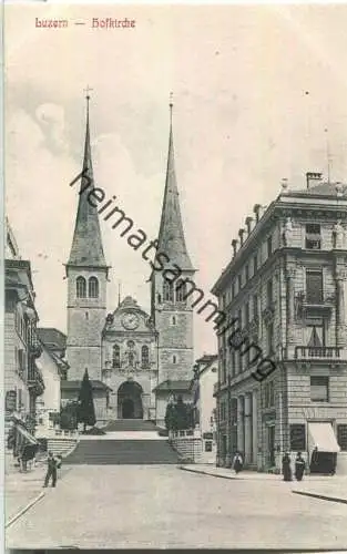 Luzern - Hofkirche - Verlag E. A. Souvenirs Suisses Luzern ca. 1905