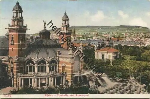 Zürich Tonhalle und Alpenquai