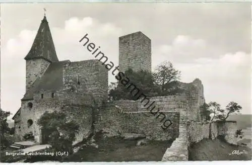 Leuchtenberg - Burgruine - Foto-Ansichtskarte - Verlag Hubert Uschald Leuchtenberg 60er Jahre