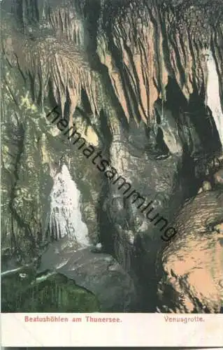 Beatushöhlen am Thunersee - Venusgrotte - Verlag R. Gabler Interlaken ca. 1905