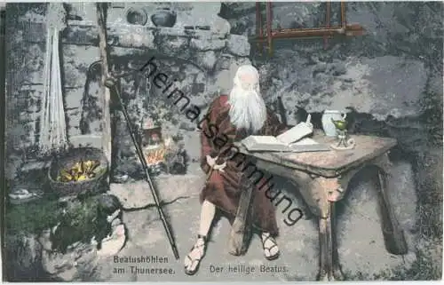 Beatushöhlen am Thunersee - Der heilige Beatus - Verlag R. Gabler Interlaken ca. 1905