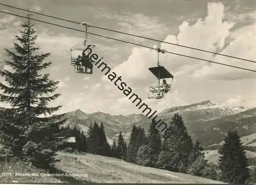 Sesselbahn Oberstdorf-Schönblick - Schrattenwang - Foto-AK Grossformat