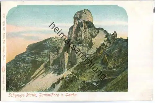 Schynige Platte - Gummihorn und Daube - Verlag Gebr. Wehrli Kilchberg ca. 1900