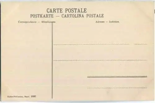 Rast auf der Alp - Verlag Rathe-Fehlmann Basel ca. 1905