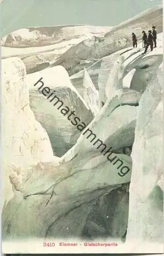 Eismeer - Gletscherpartie - Edition Photoglob Co. Zürich ca. 1905