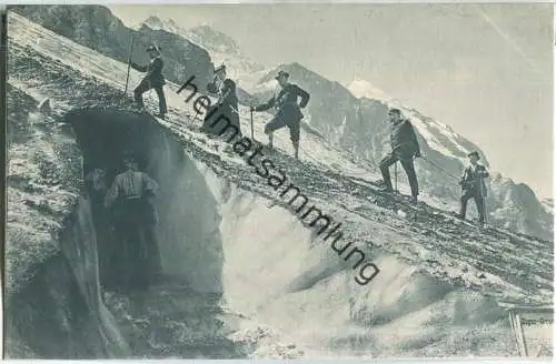 Eigergletscher - Eingang zur Eishöhle - Edition Photoglob Co. Zürich ca. 1905