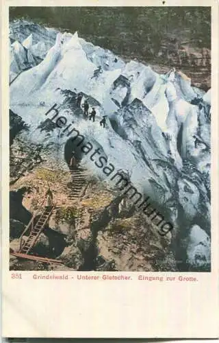 Grindelwald - Unterer Gletscher - Eingang zur Grotte ca. 1900
