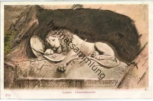 Luzern - Löwendenkmal ca. 1905