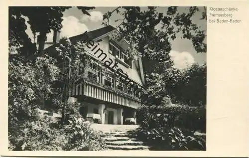 Klosterschänke Fremersberg bei Baden-Baden - Foto-AK