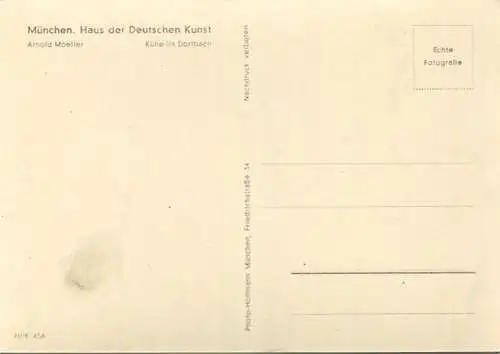 HDK456 - Arnold Moeller - Kühe im Dorfbach - Verlag Heinrich Hoffmann München