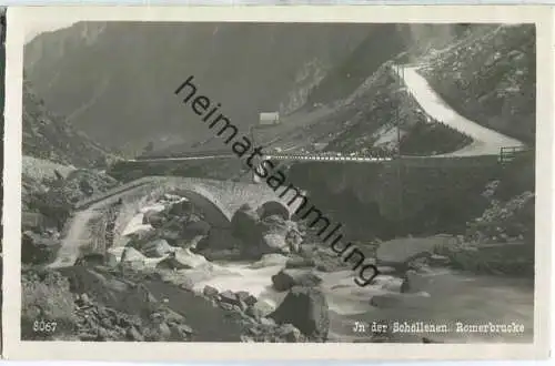 In der Schöllenen - Römerbrücke - Foto-Ansichtskarte 20er Jahre - Eredi Alfredo Finzi Lugano
