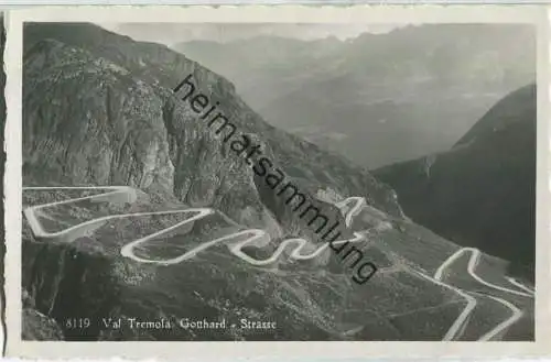 Val Tremola - Gotthard Strasse - Foto-Ansichtskarte 20er Jahre - Eredi Alfredo Finzi Lugano