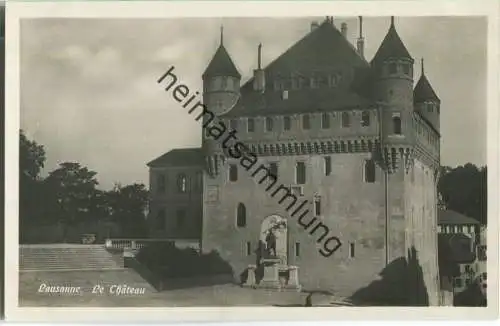 Lausanne - Le Chateau - Foto-Ansichtskarte 20er Jahre - Edition Guggenheim & Co. Zürich