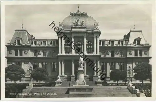 Lausanne - Palais de Justice - Foto-Ansichtskarte 20er Jahre - Edition Georges Jaeger Geneve