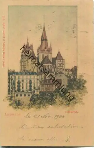 Lausanne - Cathedrale - Editeur Comptoir de Phototypie Neuchatel