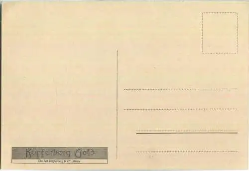 Engelberg mit Titlis und Spannhörner - rückseitig Werbezudruck Kupferberg Gold ca. 1910