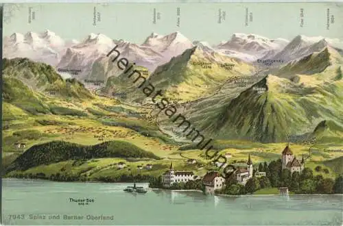 Spiez und Berner Oberland - Edition Phototypie Co. Neuchatel ca. 1905