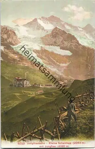 Jungfraubahn - Kleine Scheidegg mit Jungfrau - Edition Photoglob Co. Zürich