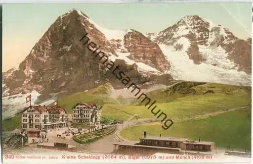 Kleine Scheidegg - Eiger und Mönch - Edition Photoglob Co. Zürich