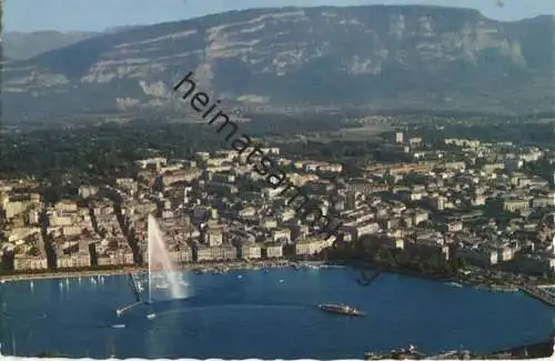 Genf Geneve - vue aerienne de la Rade - Edition Jaeger Geneve - gel. 1969