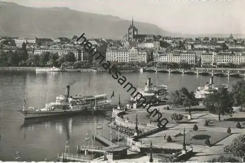 Genf Geneve - Vue generale - Foto-AK - Edition Jaeger Geneve gel. 1953