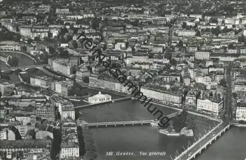 Genf Geneve - Vue generale - Foto-AK - Edition O. Sartori Geneve gel. 1962