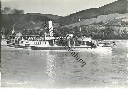 Fahrgastschiff Budapest - Erste Donau-Dampfschiffahrts-Gesellschaft - Verlag Prof. Gustav Fenz Wien