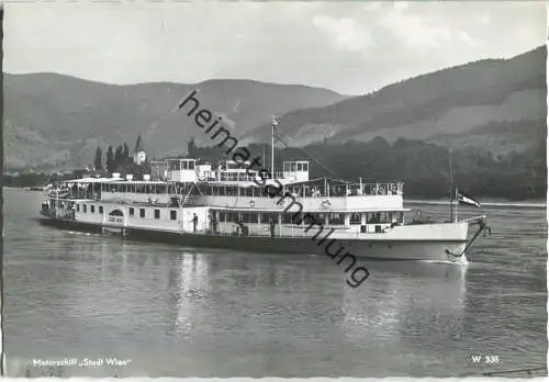 Fahrgastschiff Stadt Wien - Erste Donau-Dampfschiffahrts-Gesellschaft - Verlag Prof. Gustav Fenz Wien