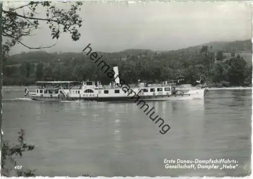 Fahrgastschiff Hebe - Erste Donau-Dampfschiffahrts-Gesellschaft - Verlag Pechmann Linz