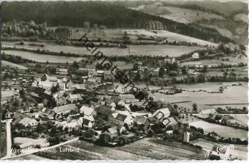 Appenfeld - Knüllwald - Luftbild - Verlag Gg. Eckhardt Lebensmittel Appenfeld 60er Jahre